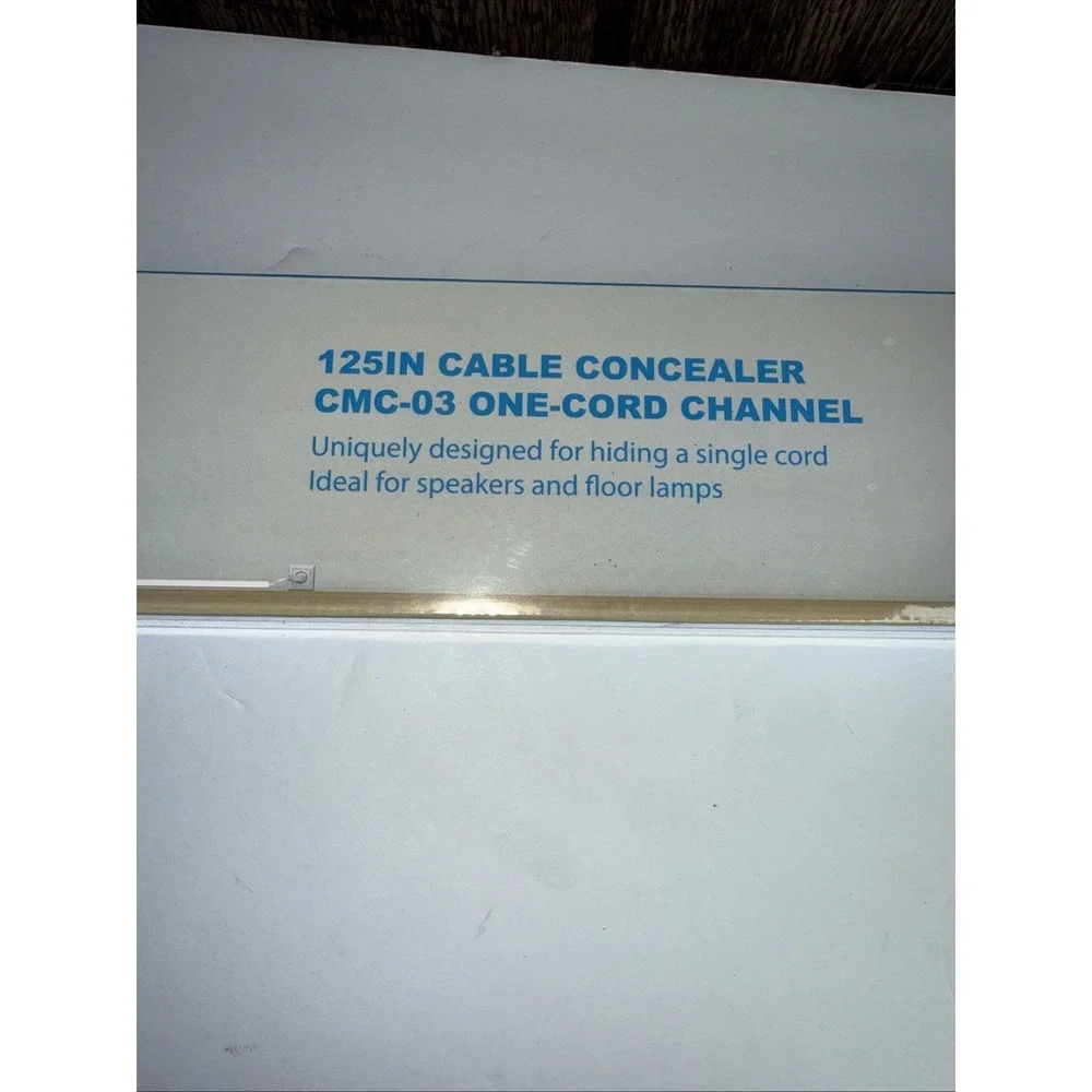 NEW 125in Cord Hider -‎ Yecaye One-Cord Channel Cable Concealer - Cord Cover